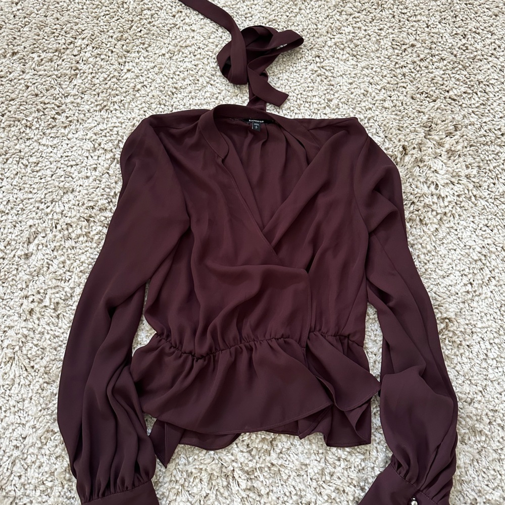 Purple long sleeve shirt